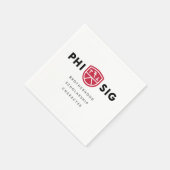 Serviette En Papier Principes Phi Sigma Kappa (Coin)