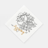 Serviette En Papier Printemps (Coin)