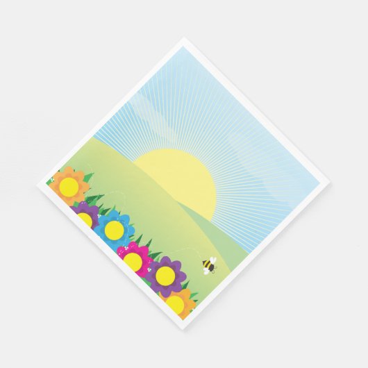 Serviette En Papier Printemps (Coin)