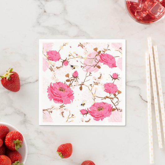 Serviette En Papier printemps (En situation)