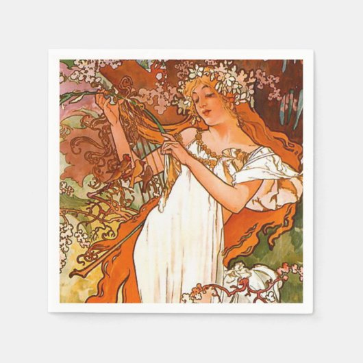 Serviette En Papier Printemps 1896 (Devant)