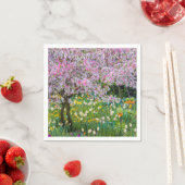 Serviette En Papier Printemps à Claude Monet Garden (En situation)