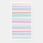 Serviette En Papier Printemps couleurs d'été en rayures (Devant)