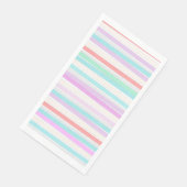 Serviette En Papier Printemps couleurs d'été en rayures (Coin)