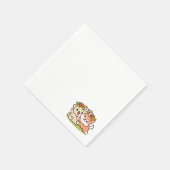 Serviette En Papier Printemps dans la laideur - Illustration de chien  (Coin)