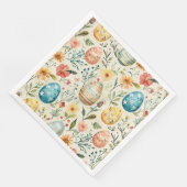 Serviette En Papier Printemps Fleur Pâques 1 (Coin)