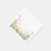 Serviette En Papier Printemps Floral Jardin Papillon Cocktail Napkins (Coin)