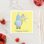 Serviette En Papier Printemps Gnome Joyeux Pâques (En situation)