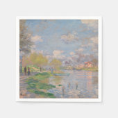 Serviette En Papier Printemps sur la Seine par Monet Impressionniste (Devant)