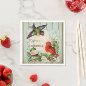 Serviette En Papier Printvintage de Pâques (En situation)