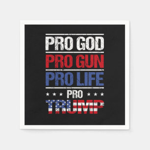 Serviette En Papier Pro God Pro Gun Anti-avortement Pro Trump Election