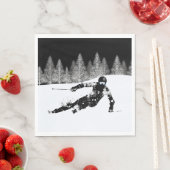 Serviette En Papier Pro Skier, Ski Snowboard (En situation)