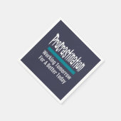 Serviette En Papier Procrastination drôle Procrastinator Humour (Coin)
