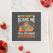 Serviette En Papier Prof de 4e année drôle Halloween Fantôme (En situation)
