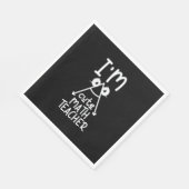 Serviette En Papier Professeur de mathématiques Je suis enseignant de (Coin)