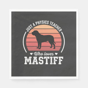 Serviette En Papier Professeur de physique Mastiff amateur de chiens