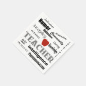 Serviette En Papier Professeur Pride+Pomme rouge (Coin)