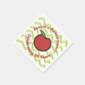 Serviette En Papier Professeur Retraite Rouge Pomme personnalisée (Coin)