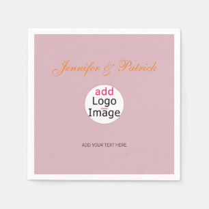 Serviette En Papier Professionnel Personnalisable Rose Dusty Hue