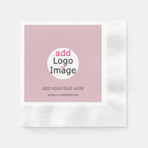 Serviette En Papier Professionnel Personnalisable Rose Dusty Hue