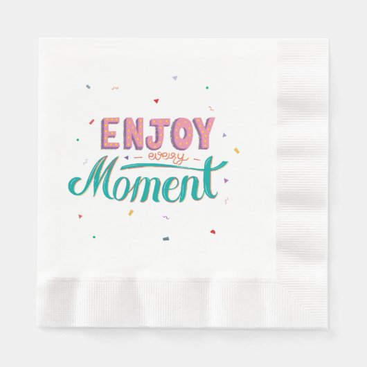 Serviette En Papier Profitez de chaque instant (Devant)