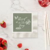 Serviette En Papier Profitez de l'inspiration des petites choses (En situation)