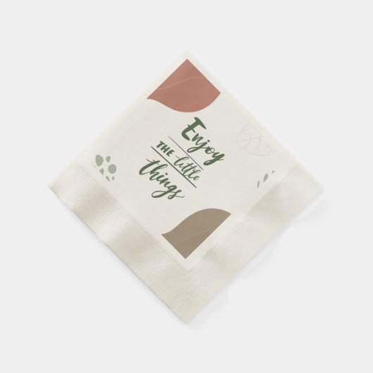 Serviette En Papier Profitez de l'inspiration des petites choses (Coin)