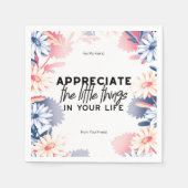 Serviette En Papier Profitez des petites citations (Devant)