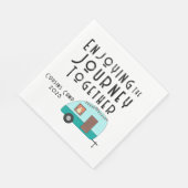 Serviette En Papier Profitez du voyage Ensemble Camper Rétro (Coin)