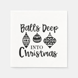 Serviette En Papier Profondément dans Noël, drôle de Noël Xmas