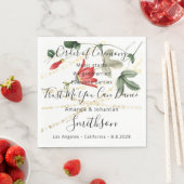 Serviette En Papier Programme de mariage Coral Blanc Drôle Citations F (En situation)