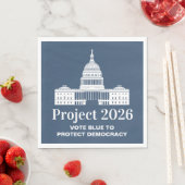 Serviette En Papier Projet 2026 Vote pour la démocratie (En situation)