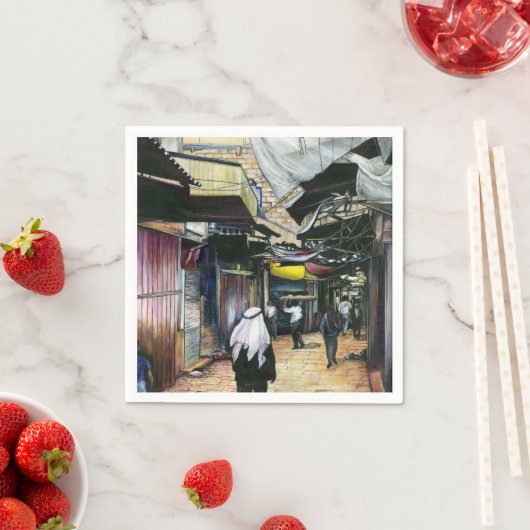 Serviette En Papier Promenez-vous à travers l'Antiquité, Vieux Jérusal (En situation)