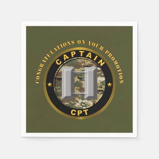 Serviette En Papier Promotion Capitaine CPT   (Devant)