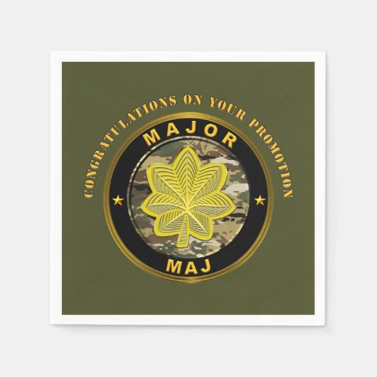 Serviette En Papier Promotion de commandant (Devant)