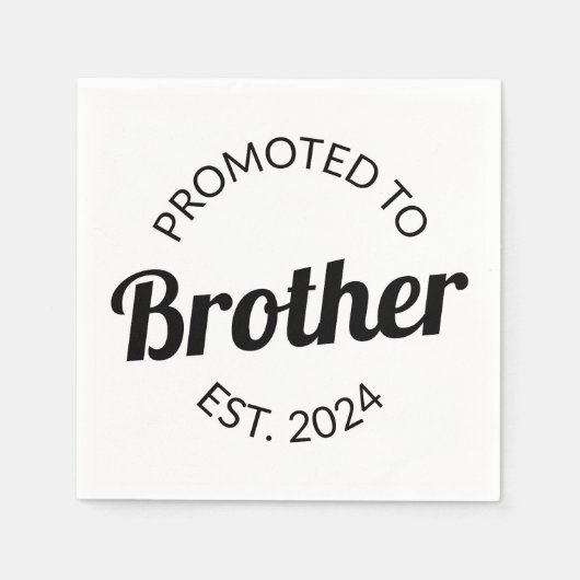 Serviette En Papier Promu À Frère Est. 2024 I (Devant)