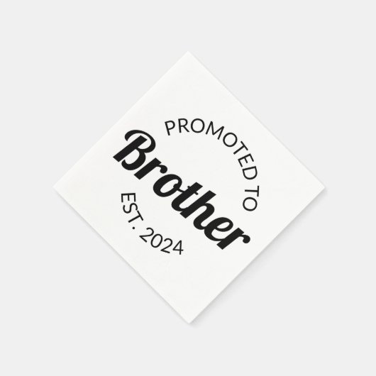 Serviette En Papier Promu À Frère Est. 2024 I (Coin)