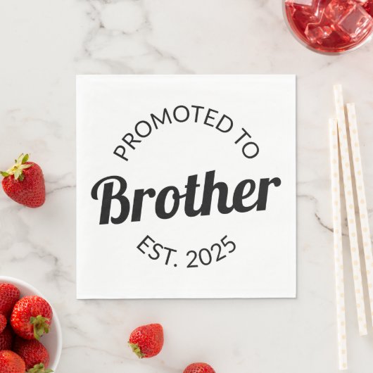 Serviette En Papier Promu À Frère Est. 2025 I (En situation)