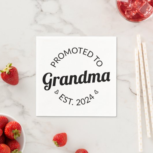 Serviette En Papier Promu À Grand-Mère Est. 2024 I (En situation)