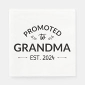 Serviette En Papier Promu À Grand-Mère Est. 2024 II (Devant)