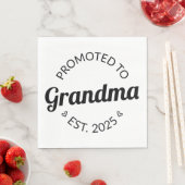 Serviette En Papier Promu À Grand-Mère Est. 2025 I (En situation)