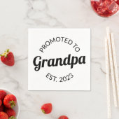 Serviette En Papier Promu À Grand-Père Est. 2023 I (En situation)