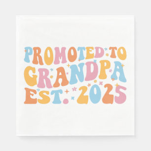 Serviette En Papier Promu À Grand-Père Est. III 2025