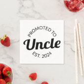 Serviette En Papier Promu À Oncle Est. 2024 I (En situation)