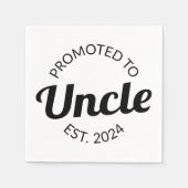Serviette En Papier Promu À Oncle Est. 2024 I (Devant)