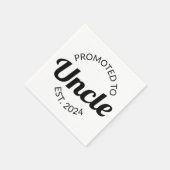 Serviette En Papier Promu À Oncle Est. 2024 I (Coin)