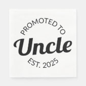 Serviette En Papier Promu À Oncle Est. 2025 I (Devant)