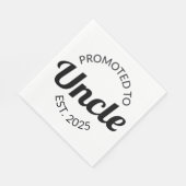 Serviette En Papier Promu À Oncle Est. 2025 I (Coin)