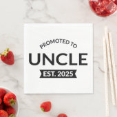 Serviette En Papier Promu À Oncle Est. 2025 II (En situation)