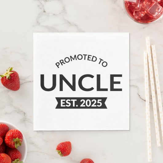Serviette En Papier Promu À Oncle Est. 2025 II (En situation)